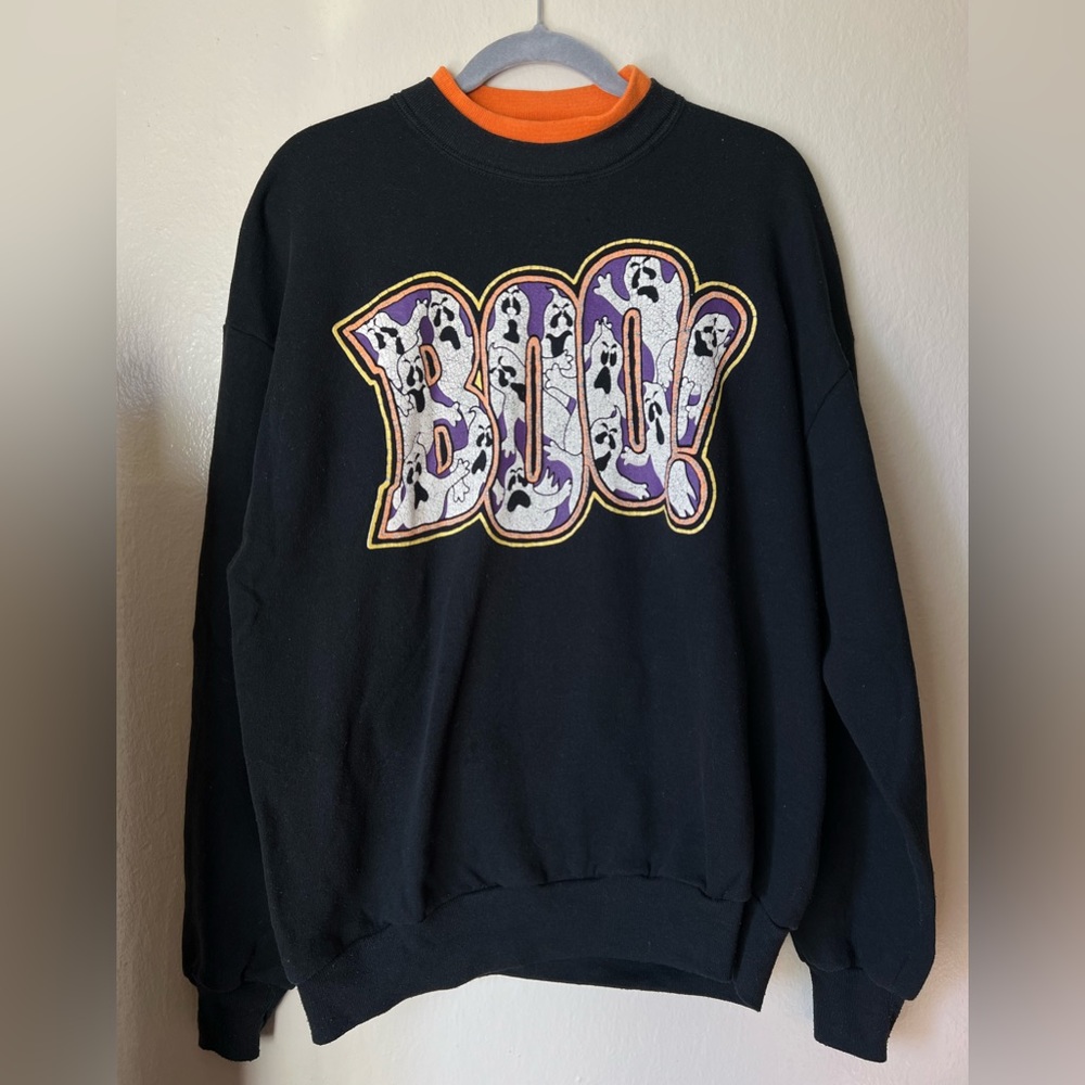 Vintage Halloween BOO ghost crewneck